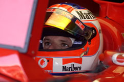 Barrichello in Cockpit