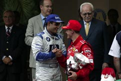 Schumi with Montoya