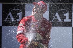 Schumi is qutite happy