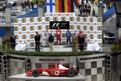 Ferrari F2003-GA and the winners