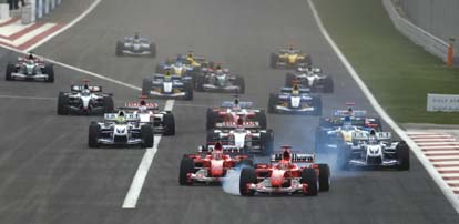 Ferraris starting again from first row
