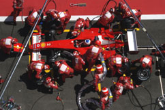 pit stop for Rubinho