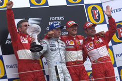1st + 3rd place for Ferrari
