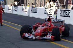 Race is over for Rubinho!