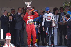 Rubinho as 2nd on podium