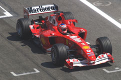 Rubinho on the straight