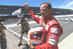 Rubinho before the start