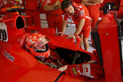 M. Schumacher in cockpit