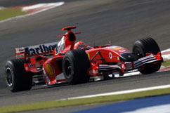 M. Schumacher w&auml;hrend des Rennens