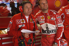 Jean Todt with R. Barrichello