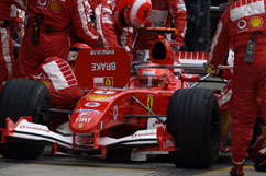 Michael beim Boxenstopp