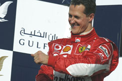 Michael as 2nd on podium