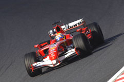 Felipe during the race