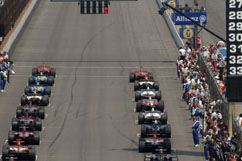 The Start - the Ferraris in 1st row