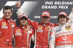 Kimi w. Felipe on 1st+2nd place