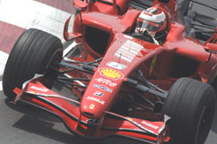 Kimi during practice