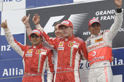 Kimi and Felipe on 1st+2nd place