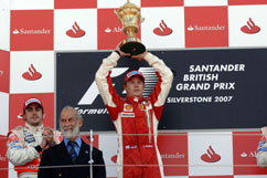 Kimi with Cup from Duke of Kent