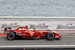Felipe during the race