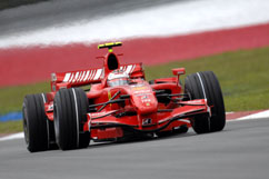 Kimi during practice