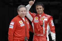 very confident Felipe with Jean Todt