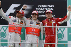 Kimi on the podium on 3rd place