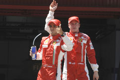 Felipe und Kimi zum Sieg entschlossen