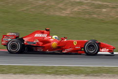 Felipe during the race