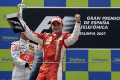 Felipe freut sich über seinen Sieg