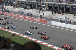 Ferrari: Start on grid 1+2