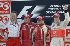 Victory: Felipe w. Kimi on 1st+2nd place