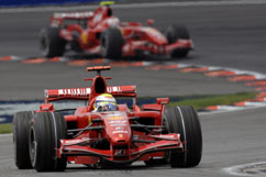 two Ferraris in pursuit