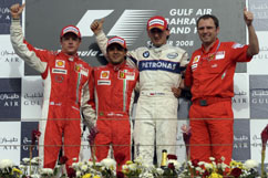 Kimi as second on the podium
