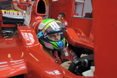 Felipe im Cockpit