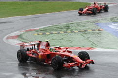 Felipe und Kimi beim Training