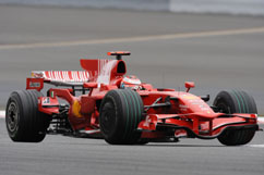Kimi beim Rennen