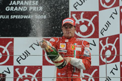 Kimi as 3rd on the podium