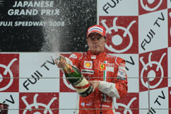 Kimi auf dem dritten Platz