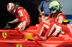 Qualifying: Felipe and Kimi on 1st +2nd place