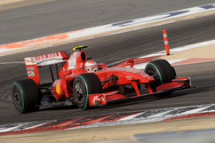 Kimi during the race