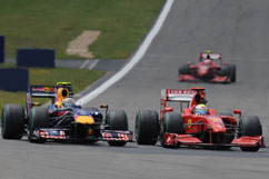 Felipe under pressure of Vettel