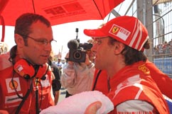 Luca and team boss Domenicali