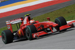 Kimi during practice