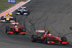 Kimi in front of Felipe, finished 9th