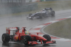 Felipe during the race