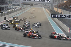 Der Start in Abu Dhabi