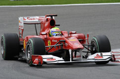 Felipe during the race