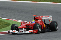 Felipe during the race