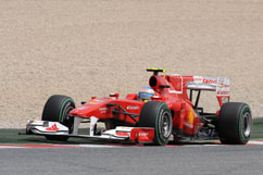 Fernando during the race