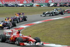 Fernando in front of the Red Bulls